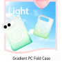 Husă transparentă cu gradient de culoare și MagSafe pentru iPhone Duo - albastru-verde