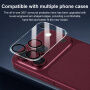 XDcase Folie de sticlă securizată pentru protecția lentilelor camerei din spate pentru iPhone 18 Pro - negru
