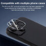XDcase Folie de sticlă securizată pentru protecția lentilelor camerei din spate pentru iPhone 15 / 15 Plus - negru