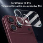 XDcase Folie de sticlă securizată pentru protecția lentilelor camerei din spate pentru iPhone 18 Pro - transparent