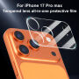 XDcase Folie de sticlă securizată pentru protecția lentilelor camerei din spate pentru iPhone 17 Pro Max - transparent