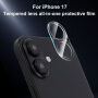 Folie de sticlă securizată XDcase pentru protecția lentilelor camerei din spate pentru iPhone 17 - transparentă