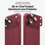XDcase Folie de sticlă securizată cu ramă metalică pentru protecția lentilelor camerei foto pentru iPhone 18 Pro Max - albastru