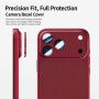 XDcase Folie de sticlă securizată cu ramă metalică pentru protecția lentilelor camerei foto pentru iPhone 18 Pro Max - negru