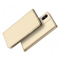 Husă flip DUX DUCIS, pentru iPhone XS Max - auriu