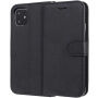 Husă flip cu stativ, din piele artificială, pentru iPhone 11 - negru
