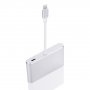 Adaptor 8pin Lightning male la HDMI / VGA / audio female pentru iPhone / iPad - argint