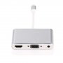 Adaptor 8pin Lightning male la HDMI / VGA / audio female pentru iPhone / iPad - argint