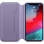 Husă flip Apple Folio, din piele, pentru iPhone XS - lila