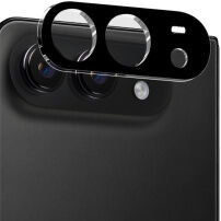 NORTHJO Folie de sticlă securizată cu ramă pentru protecția lentilelor camerei spate pentru iPhone Duo - negru