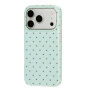 Husă de protecție cu buline pentru iPhone 17 Pro / 18 Pro - mentol