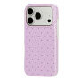 Husă de protecție cu buline pentru iPhone 17 Pro / 18 Pro - mov