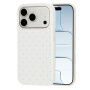 Husă de protecție cu buline pentru iPhone 17 Pro / 18 Pro - alb