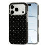 Husă de protecție cu buline pentru iPhone 17 Pro / 18 Pro - negru