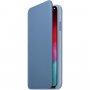 Husă flip Apple Folio, din piele, pentru iPhone XS Max - albastru cornflower