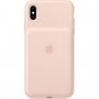 Capac spate original Apple, cu baterie, pentru iPhone XS Max - roz nisipiu
