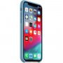 Husă Apple din silicon, pentru iPhone XS - albastru cornflower