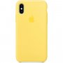 Husă Apple din silicon, pentru iPhone XS - galben canar