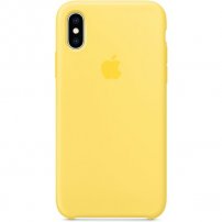 Husă Apple din silicon, pentru iPhone XS - galben canar