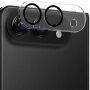 ENKAY Folie de sticlă securizată pentru protecția lentilelor camerei din spate pentru iPhone Duo - negru