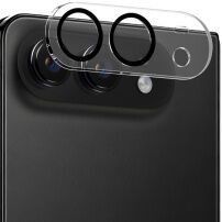 ENKAY Folie de sticlă securizată pentru protecția lentilelor camerei din spate pentru iPhone Duo - negru
