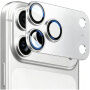 ENKAY Folie de sticlă securizată cu ramă metalică pentru protecția lentilelor camerei foto pentru iPhone 18 Pro - argintiu