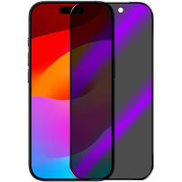 Sticlă securizată NORTHJO 2.5D Anti-Spy și Anti-Blue-Ray cu ramă neagră pentru iPhone 18 Pro