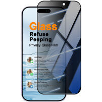 Sticlă securizată Imak 2.5D Anti-Spy cu ramă neagră pentru iPhone 18 Pro