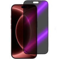 Sticlă securizată 2.5D Anti-Spy și Anti-Blue-Ray cu ramă neagră pentru iPhone 18 Pro Max