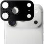 XDcase Folie de sticlă securizată cu ramă metalică pentru protecția lentilelor camerei foto pentru iPhone 18 Pro Max - negru