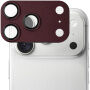 XDcase Folie de sticlă securizată cu ramă metalică pentru protecția lentilelor camerei foto pentru iPhone 18 Pro Max - bordo