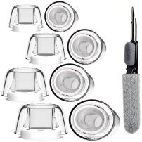 XDcase dopuri de rezervă din silicon cu bețișor de curățare pentru AirPods Pro 3 - XS/S/M/L - transparente