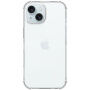 ENKAY Husă transparentă cu colțuri întărite pentru iPhone 15 - transparent