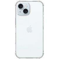ENKAY Husă transparentă cu colțuri întărite pentru iPhone 15 - transparent