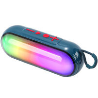 Boxă T&G TG792 Wireless Bluetooth cu iluminare de fundal - albastru