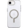 Husă transparentă din plastic dur cu MagSafe bej pentru iPhone 16e / 17e - clar