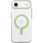 Husă transparentă din plastic dur cu MagSafe verde pentru iPhone Air - transparent