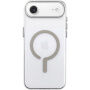 Husă transparentă din plastic dur cu MagSafe bej pentru iPhone Air - clar
