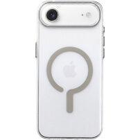 Husă transparentă din plastic dur cu MagSafe bej pentru iPhone Air - clar