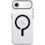 Husă transparentă din plastic dur cu MagSafe negru pentru iPhone Air - transparent
