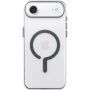 Husă transparentă din plastic dur cu MagSafe gri pentru iPhone Air - clar