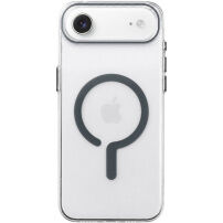 Husă transparentă din plastic dur cu MagSafe gri pentru iPhone Air - clar