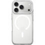 Husă transparentă din plastic dur cu MagSafe alb pentru iPhone 17 Pro / 18 Pro - transparent