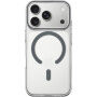 Husă transparentă din plastic dur cu MagSafe gri pentru iPhone 17 Pro / 18 Pro - clar