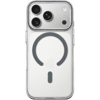 Husă transparentă din plastic dur cu MagSafe gri pentru iPhone 17 Pro / 18 Pro - clar