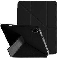 Husă tip carte XDcase Y-fold cu Suport origami și spațiu pentru Apple Pencil pentru iPad Pro 11" (2018-2022) - negru