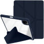 Husă tip carte XDcase cu suport origami și spațiu pentru Apple Pencil pentru iPad Air 13" (2024-2026) / Pro 12,9" (2018-2022) - albastru închis