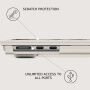 Burga Husă mată cu model pentru MacBook Air 13" (A2681 / A3113 / A3240 / A3449) - Barely Yours