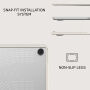 Burga Husă mată cu model pentru MacBook Air 13" (A2681 / A3113 / A3240 / A3449) - Barely Yours