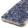 Husă din cauciuc, cu deschidere flip, pentru iPhone 6 / 6S – desen floral